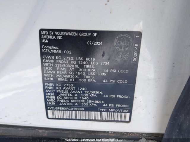 1V2JSPE8XRC019980 Volkswagen ID.4