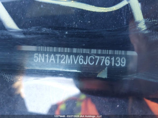 5N1AT2MV6JC776139 Nissan Rogue