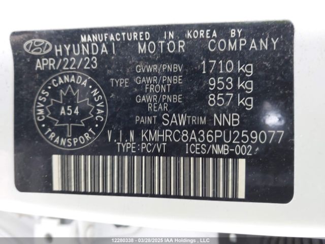 KMHRC8A36PU259077 Hyundai gamma ii