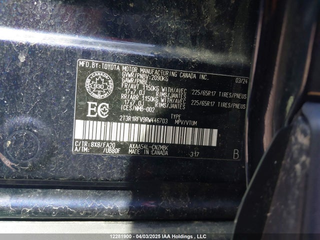 Toyota Rav4 Xle 2024 2T3R1RFV9RW446703 Image 9