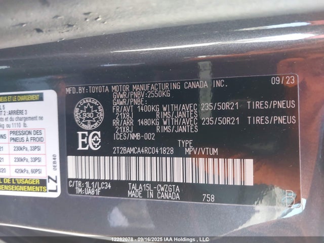 Lexus t24a-fts 2024 2T2BAMCA4RC041828 Image 19