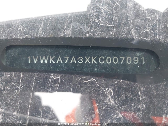 1VWKA7A3XKC007091 Volkswagen Passat