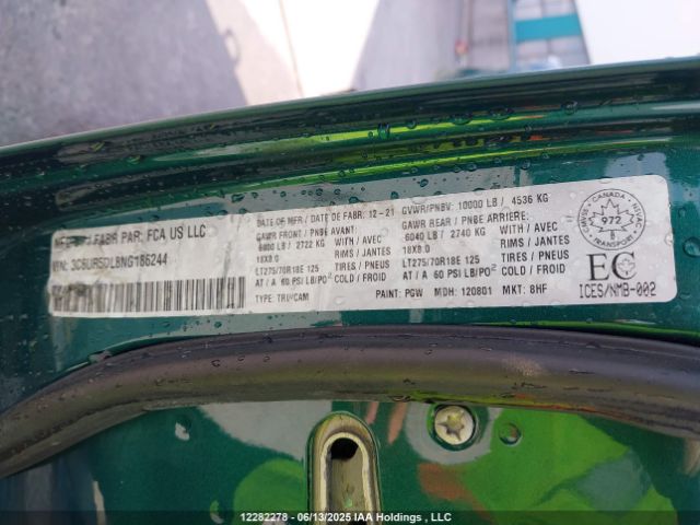 3C6UR5DL8NG186244 RAM 2500 Big Horn