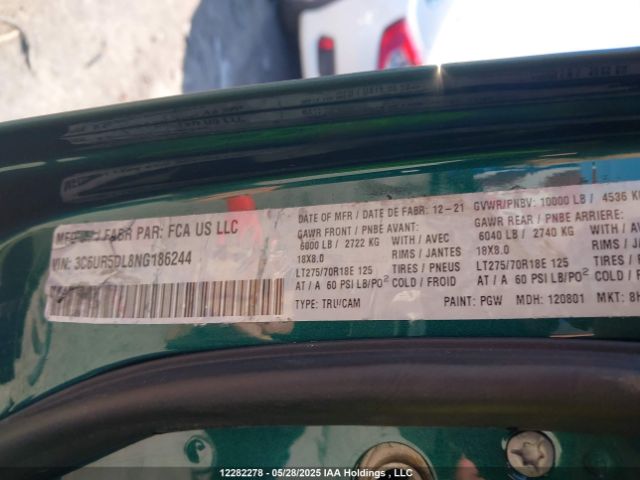 3C6UR5DL8NG186244 RAM 2500 Big Horn