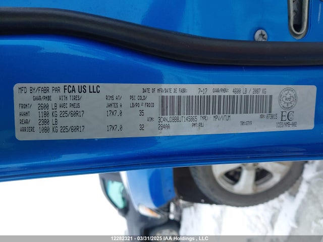 3C4NJDBB8JT145865 Jeep Compass