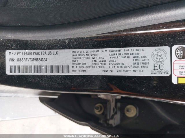 RAM 1500 2023 1C6SRFVT3PN634394 Image 9