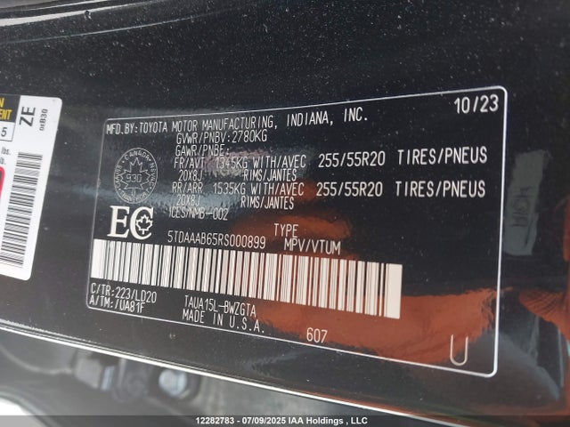 5TDAAAB65RS000899 Lexus t24a-fts