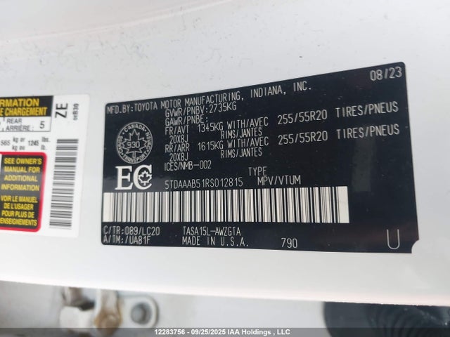Toyota t24a-fts 2024 5TDAAAB51RS012815 Image 19