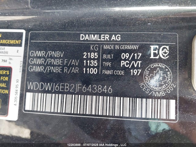 WDDWJ6EB2JF643846 Mercedes-Benz m276