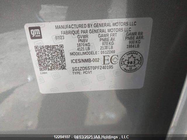 1G1ZD5ST0PF240195 Chevrolet lfv
