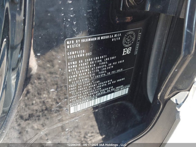 Продажа на аукционе авто 2019 Volkswagen Tiguan Highline, vin: 3VV4B7AX8KM075515, номер лота: 12284355