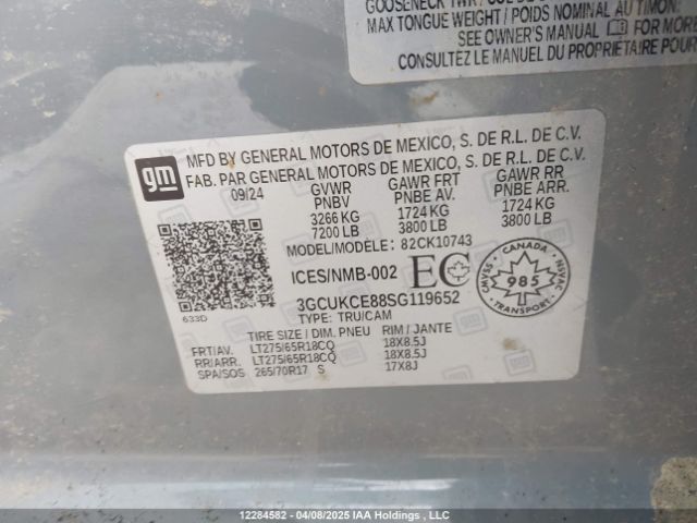 3GCUKCE88SG119652 Chevrolet lz0