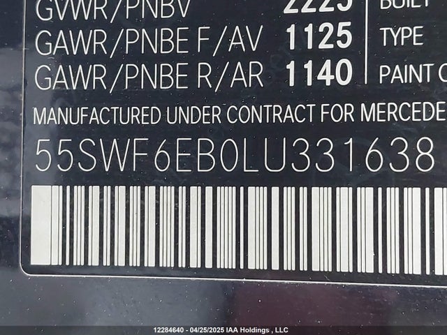 55SWF6EB0LU331638 Mercedes-Benz m276