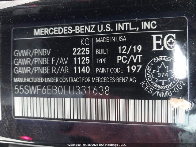 55SWF6EB0LU331638 Mercedes-Benz m276