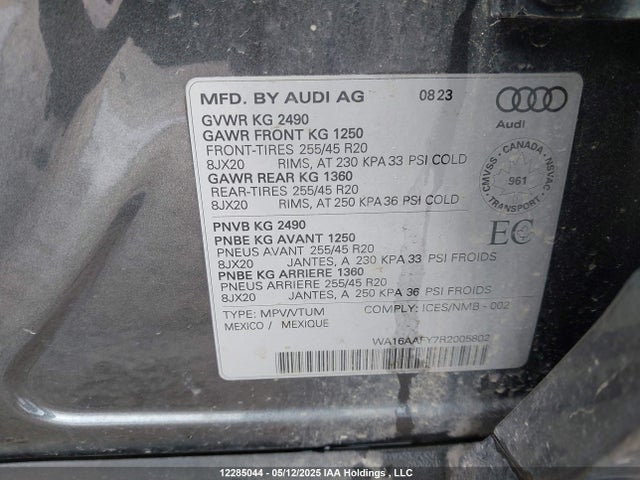 Audi 45 tfsi (2.0t) 2024 WA16AAFY7R2005802 Image 18
