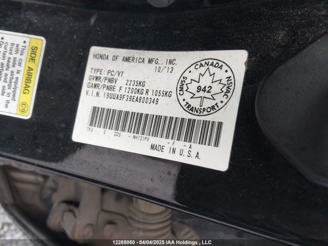 Acura j37a4 2014 19UUA9F39EA800349 Image 18