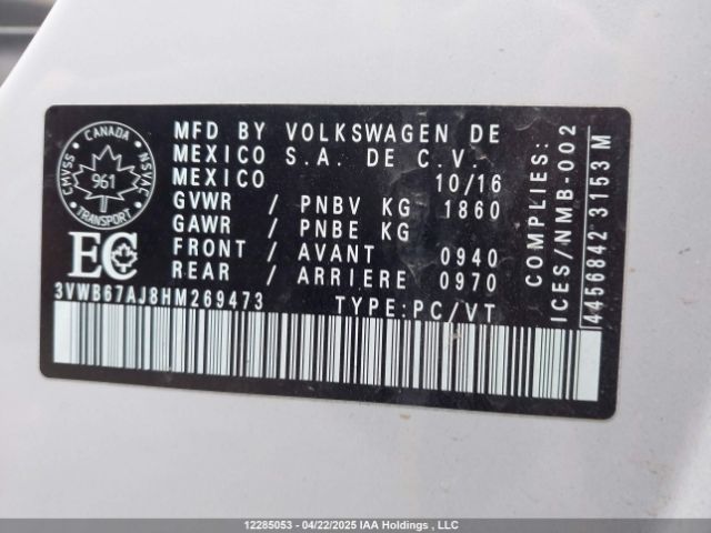 3VWB67AJ8HM269473 Volkswagen Jetta
