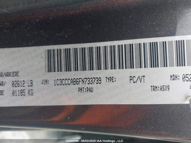 1C3CCCAB6FN733739 Chrysler 200