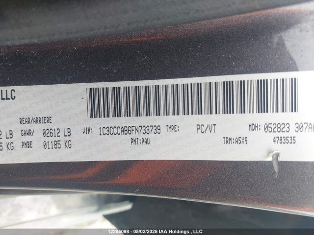 1C3CCCAB6FN733739 Chrysler 200