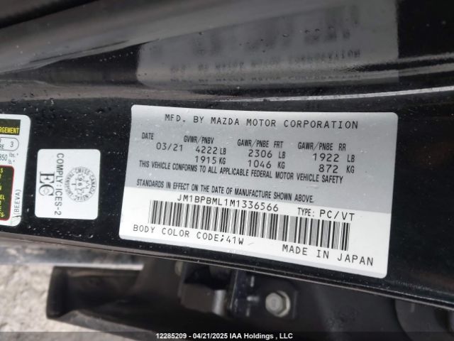 JM1BPBML1M1336566 Mazda Mazda3 Gt