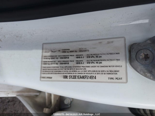 5YJ3E1EA4KF514914 Tesla MODEL 3