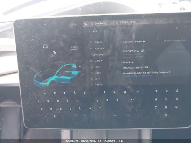 LRW3E1EB9PC924828 Tesla MODEL 3