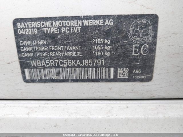 WBA5R7C56KAJ85791 BMW 330i Xdrive