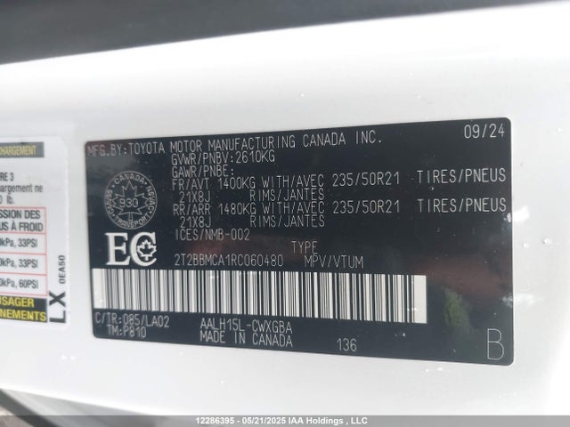 2T2BBMCA1RC060480 Lexus a25a-fxs, 5nm+4nm