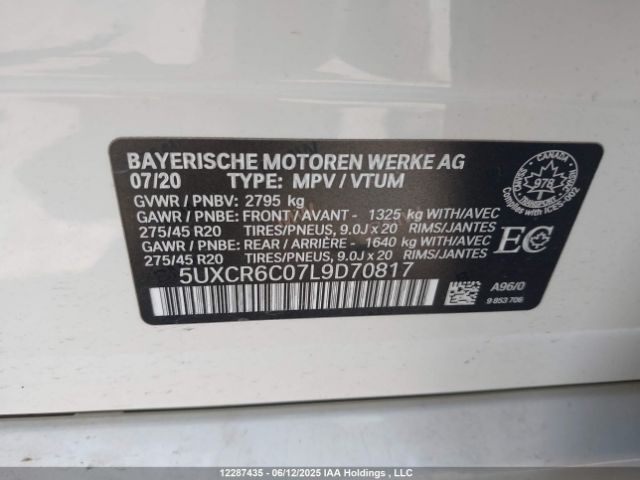 5UXCR6C07L9D70817 BMW X5