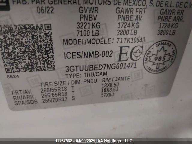 3GTUUBED7NG601471 GMC l84