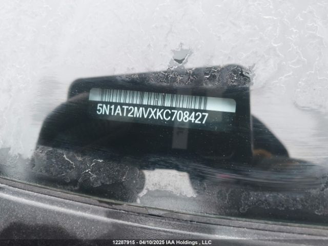 5N1AT2MVXKC708427 Nissan Rogue S/sl/sv
