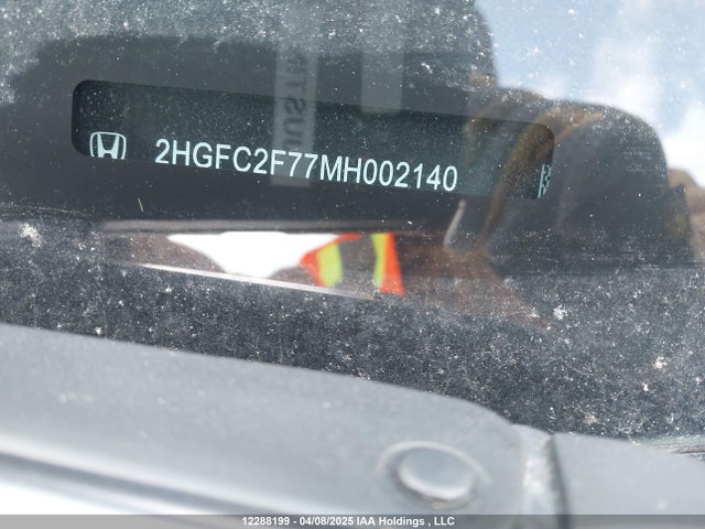 12288199 :رقم المزاد ، 2HGFC2F77MH002140 vin ، 2021 Honda Civic Ex مزاد بيع