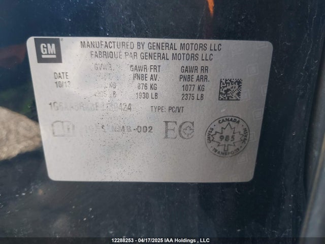 1G6AA5RX8E0130424 Cadillac ltg