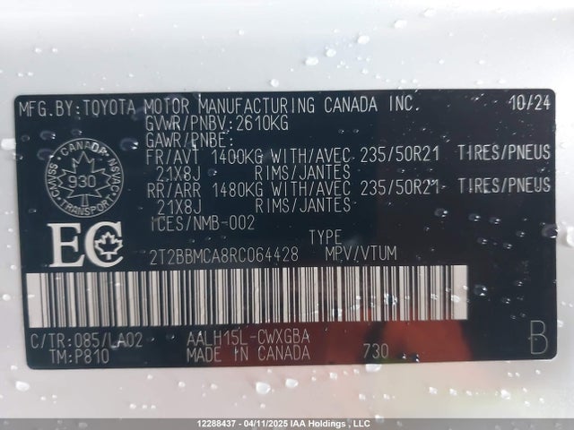 Lexus a25a-fxs, 5nm+4nm 2024 2T2BBMCA8RC064428 Image 9