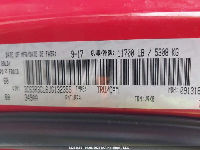3C63R3CL6JG132355 RAM 3500