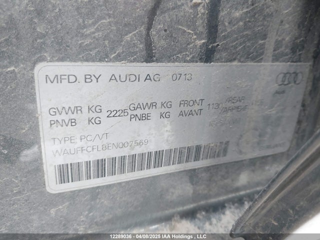 WAUFFCFL8EN007569 Audi A4
