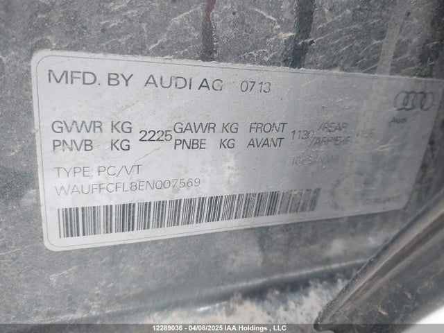 WAUFFCFL8EN007569 Audi A4