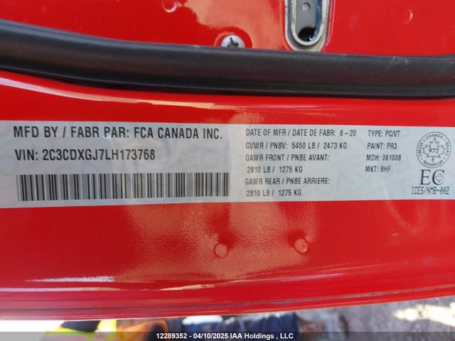 Dodge Charger 2020 2C3CDXGJ7LH173768 Image 18