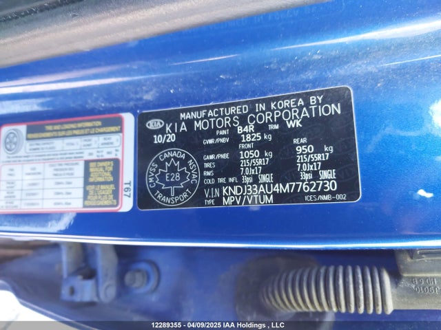 KIA mpi nu 2021 KNDJ33AU4M7762730 Image 19