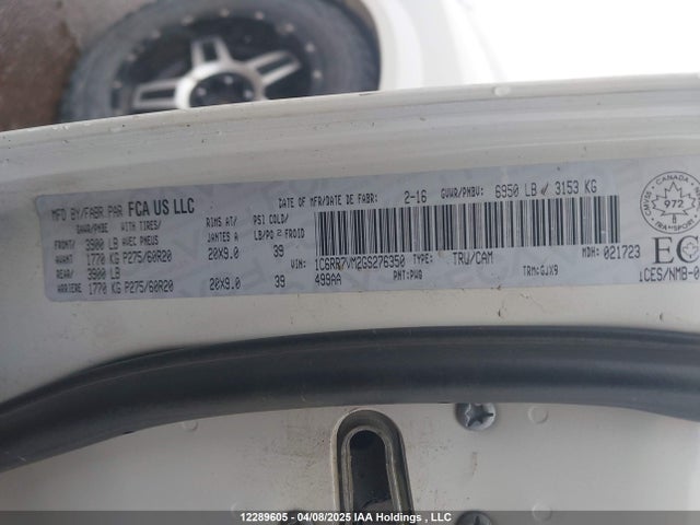 RAM 1500 2016 1C6RR7VM2GS276350 Image 9