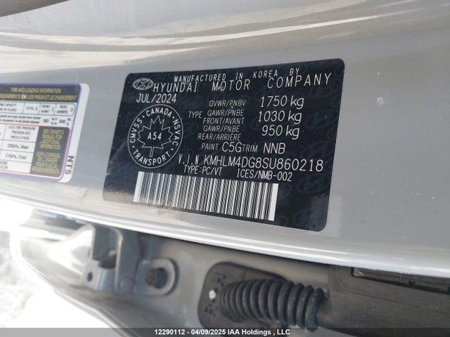 KMHLM4DG8SU860218 Hyundai mpi nu pe