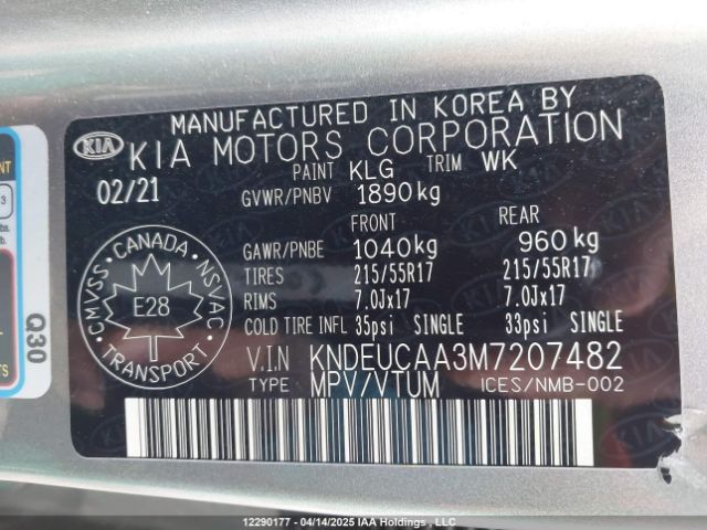 KNDEUCAA3M7207482 KIA SELTOS S