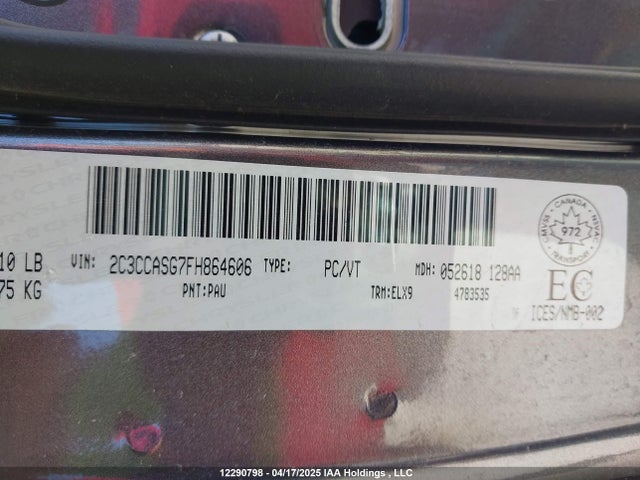 2C3CCASG7FH864606 Chrysler 300