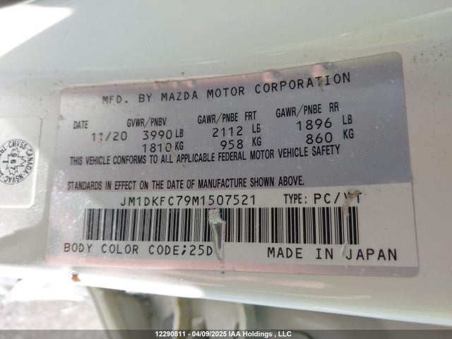 JM1DKFC79M1507521 Mazda Cx-3 Touring
