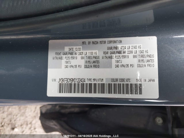 JM3KFBCM9M0122404 Mazda py cylinder decativation
