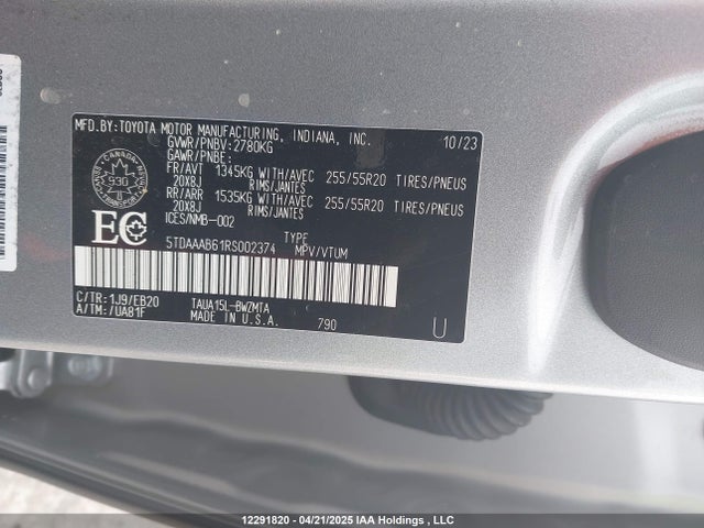 5TDAAAB61RS002374 Lexus Tx 350