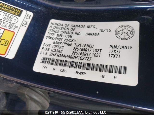 2HKRM4H58GH102727 Honda CR-V EX