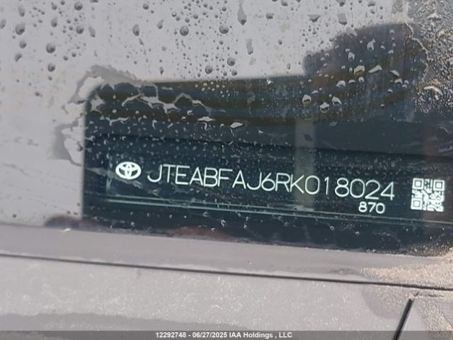 JTEABFAJ6RK018024 Toyota t24a-fts
