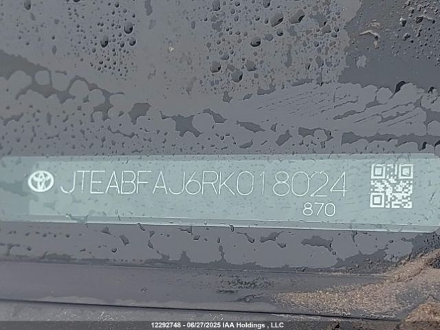 JTEABFAJ6RK018024 Toyota t24a-fts