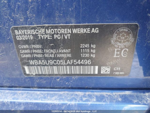 WBA5U9C05LAF54496 BMW M340I